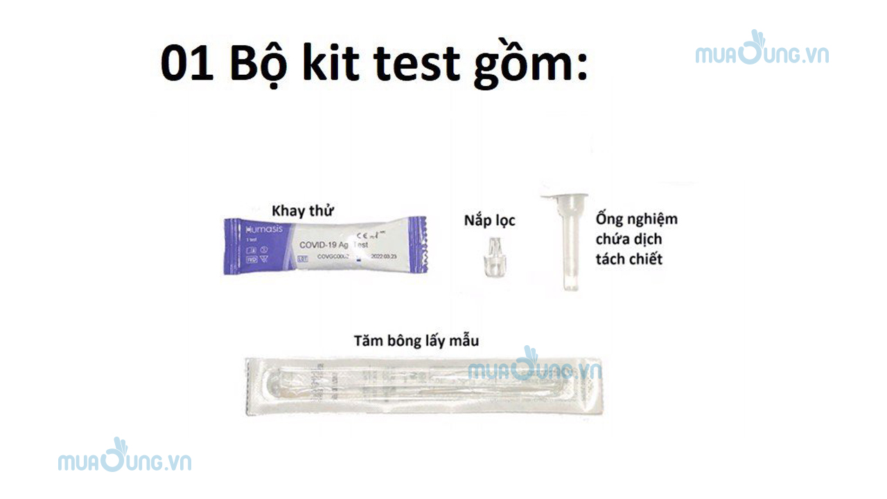 Bộ kit xét nghiệm nhanh Covid-19 Ag Test Humasis 