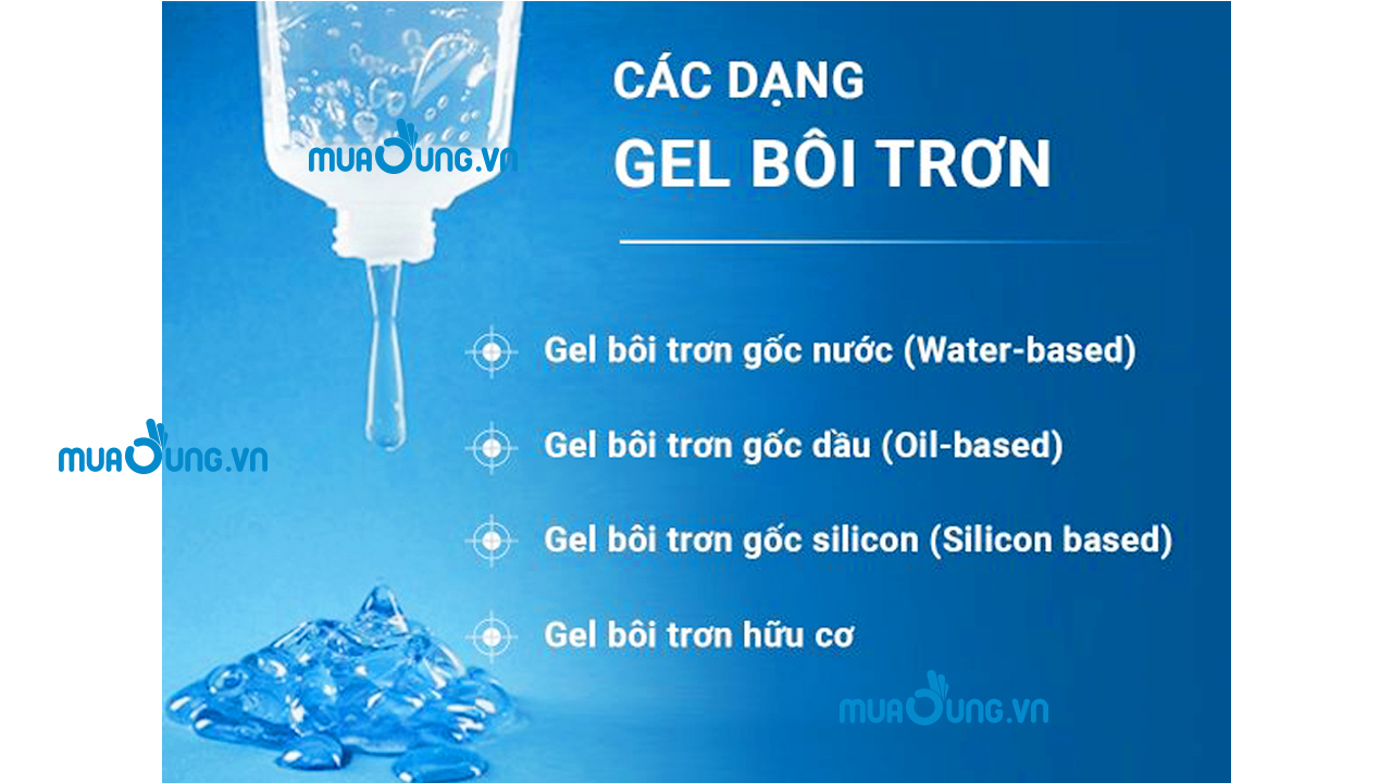 các dạng gel bôi trơn hiện nay trên thị trường