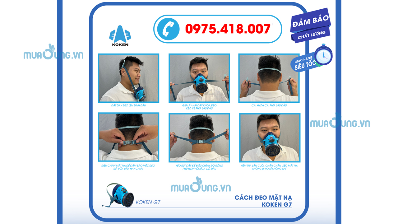 Mặt nạ phòng độc Koken G7