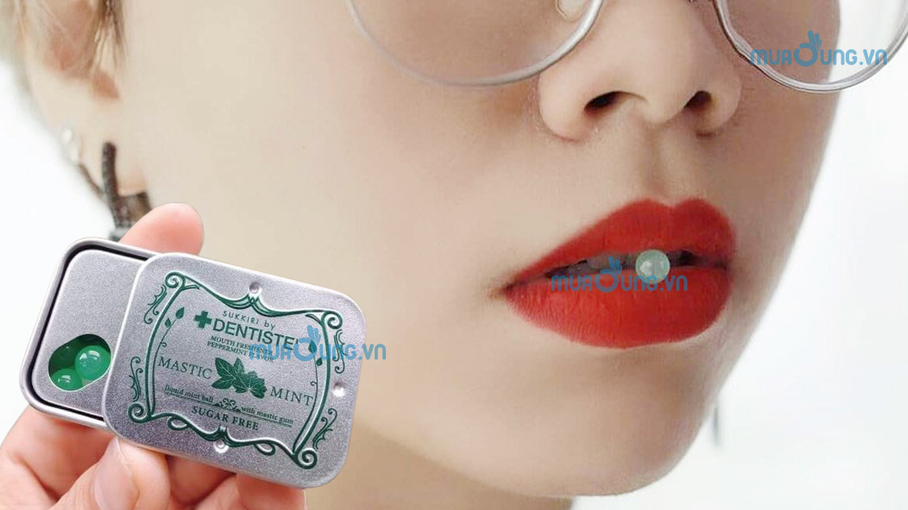 Cách sử dụng kẹo dentiste Love Mint đúng cách.