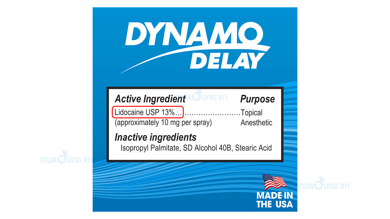 chai xịt lâu ra dynamo