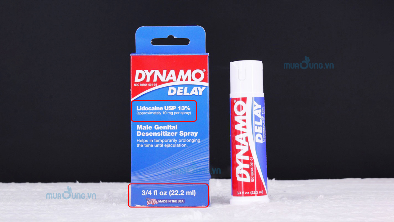 Chai xịt chống xuất tinh sớm Dynamo Delay