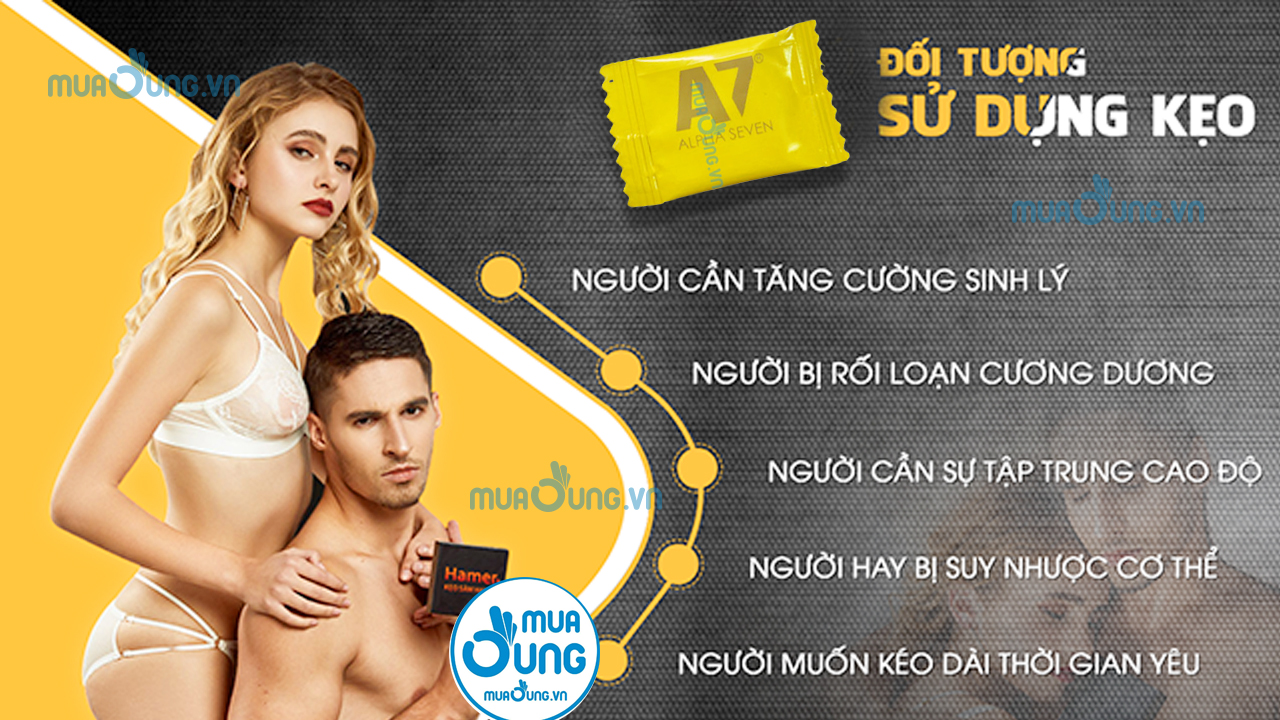 đối tượng sử dụng kẹo a7