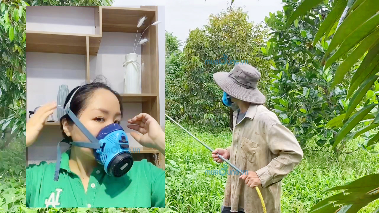 mặt nạ phun thuốc sâu
