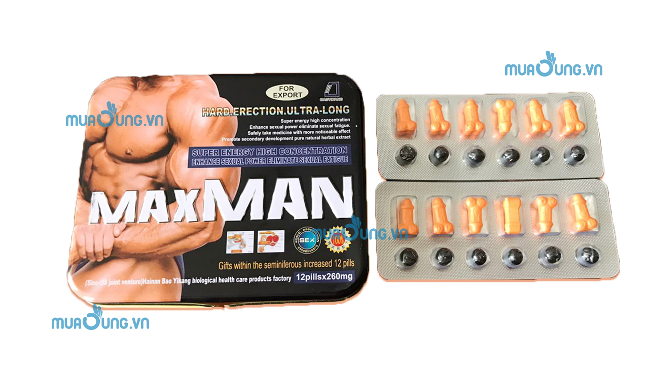 thuoốc cường dương maxman 24 VIÊN