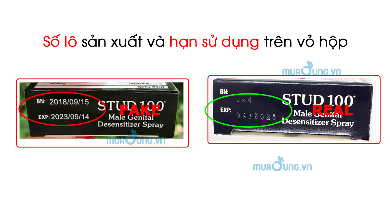 Số lô sản xuất và hạn sử dụng trên vỏ hộp