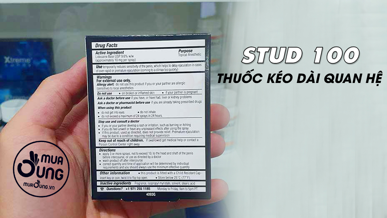 THUỐC KÉO DÀI QUAN HỆ STUD 100