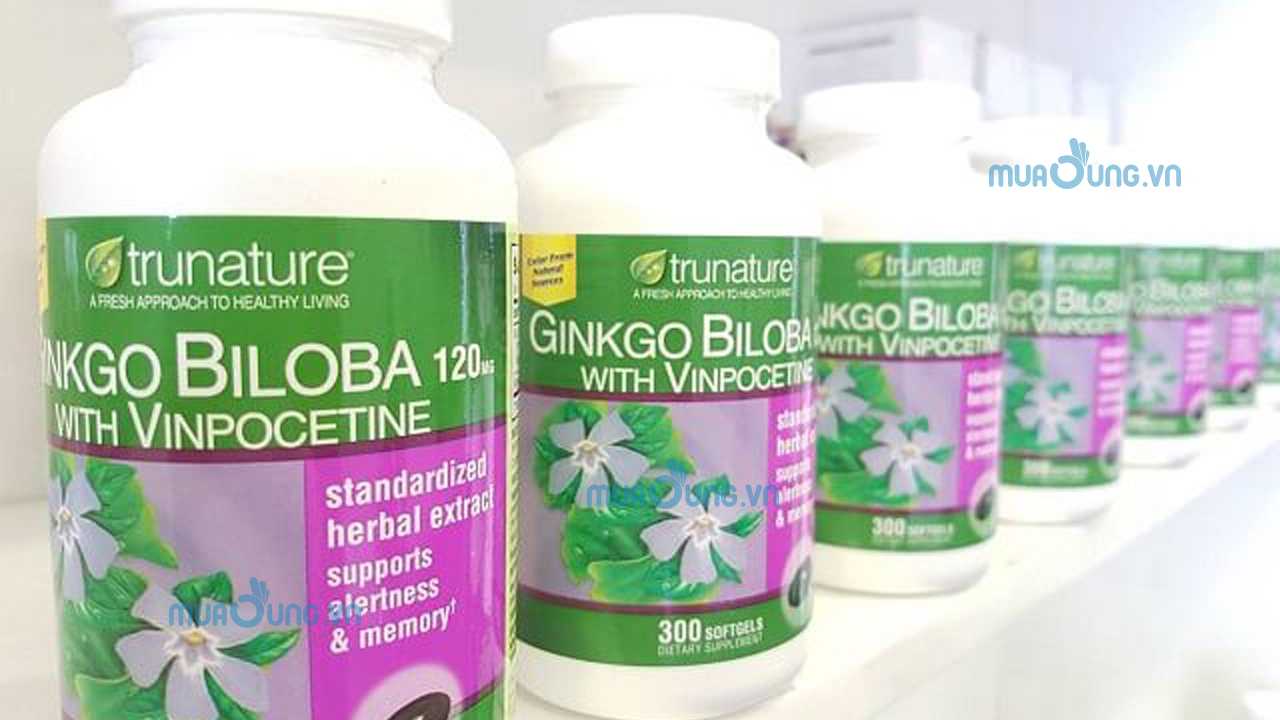 VIÊN UỐNG BỔ NÃO TRUNATURE GINKGO BILOBA TĂNG CƯỜNG TUẦN HOÀN NÃO