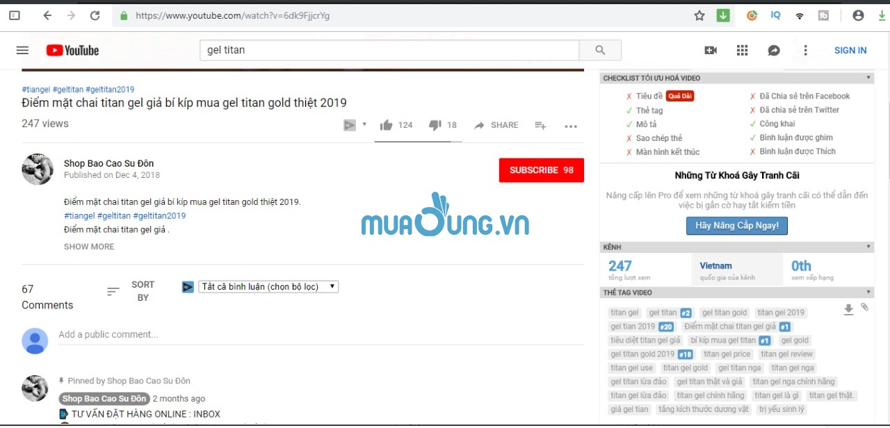 Gel titan nga