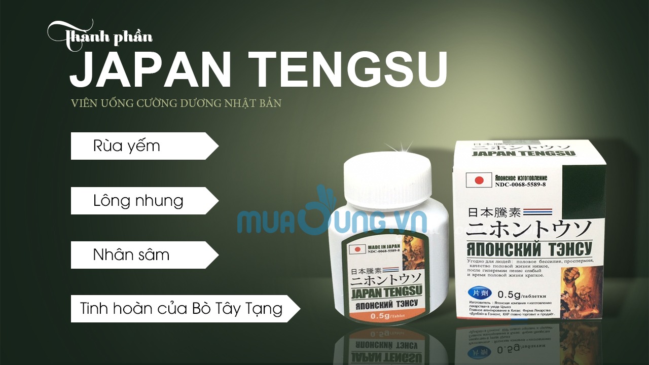 thành phần thuốc cương dương japan tengsu