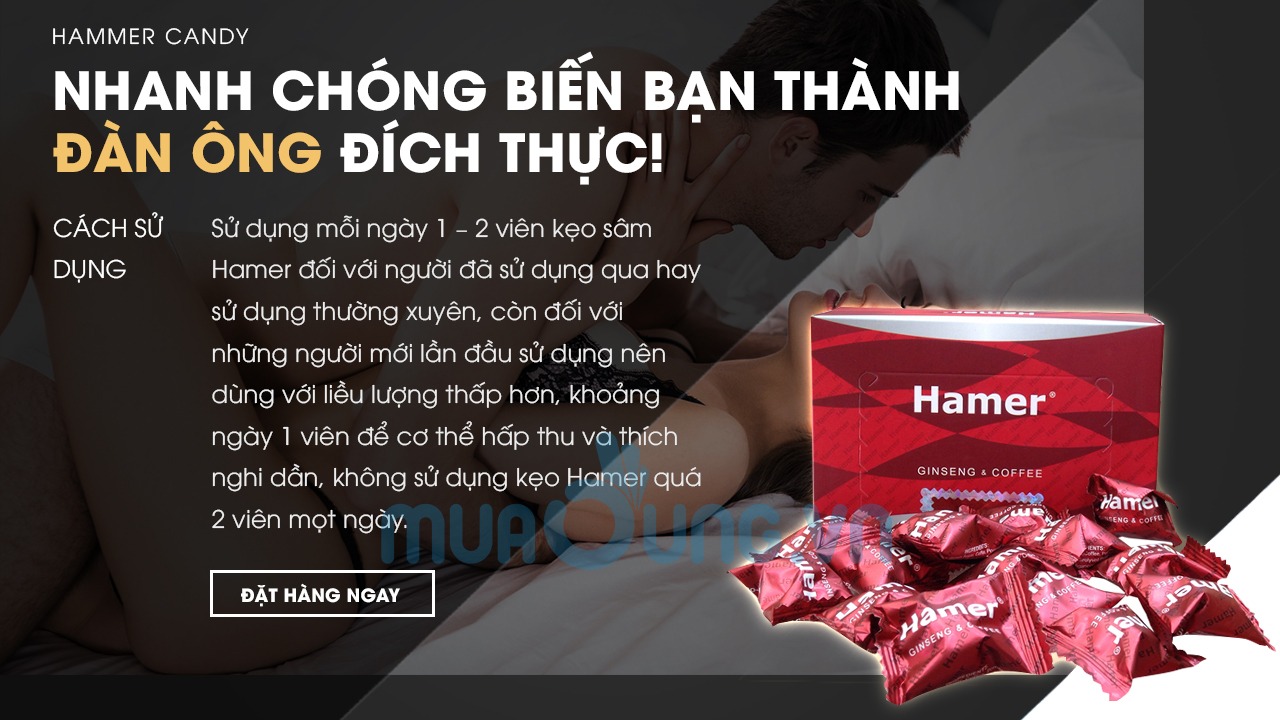 cách sử dụng kẹo sâm hamer