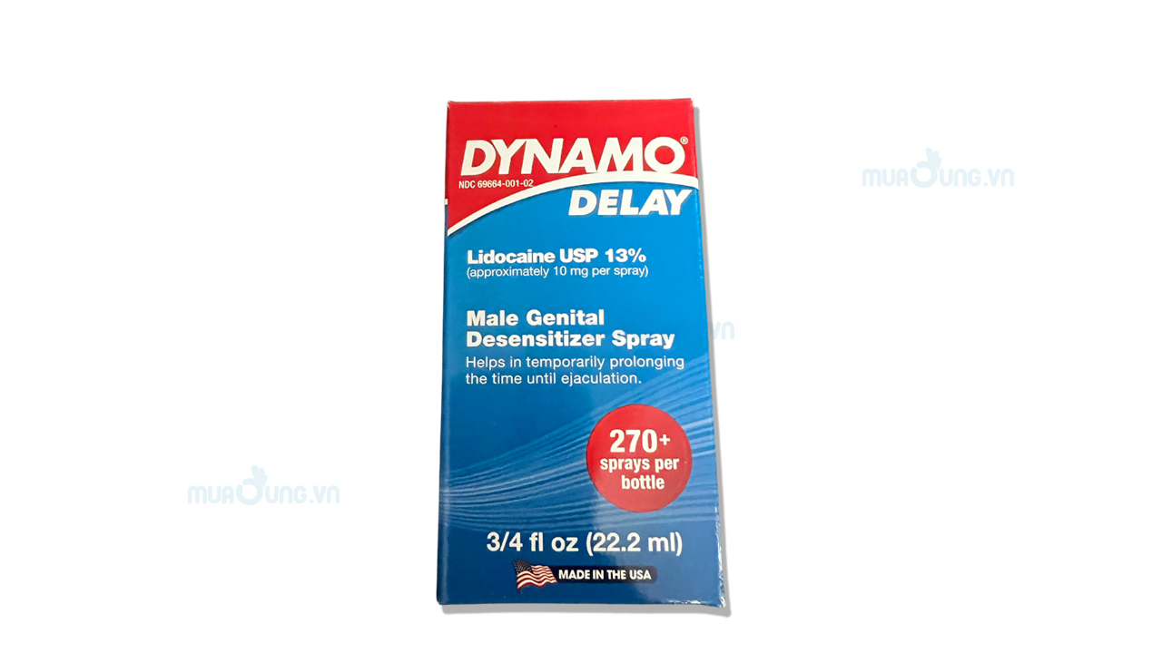 Chai xịt chống xuất tinh sớm kéo dài thời gian Dynamo delay mẫu mới nhất