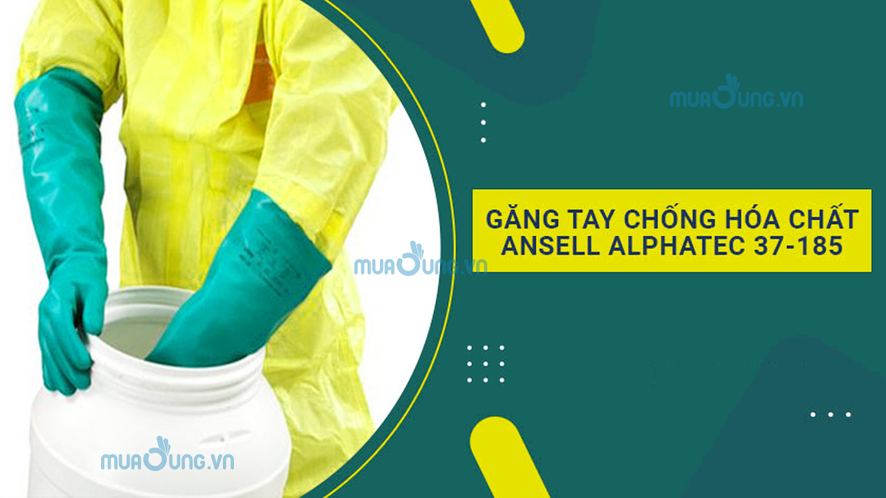 Găng tay Ansell 37-185 chống nước, chống hóa chất