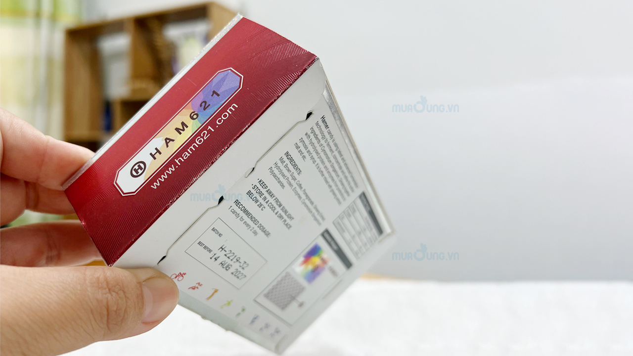 Kẹo sâm Hamer (Mẫu mới) Hamer 621 hộp 32 viên [New 2025]