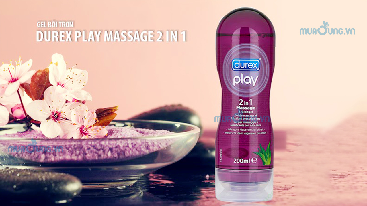 Gel bôi trơn Tăng Khoái Cảm Durex Play Massage 2 in 1 