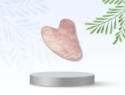 Guasha massage cao cấp chất liệu đá thạch anh hồng tự nhiên
