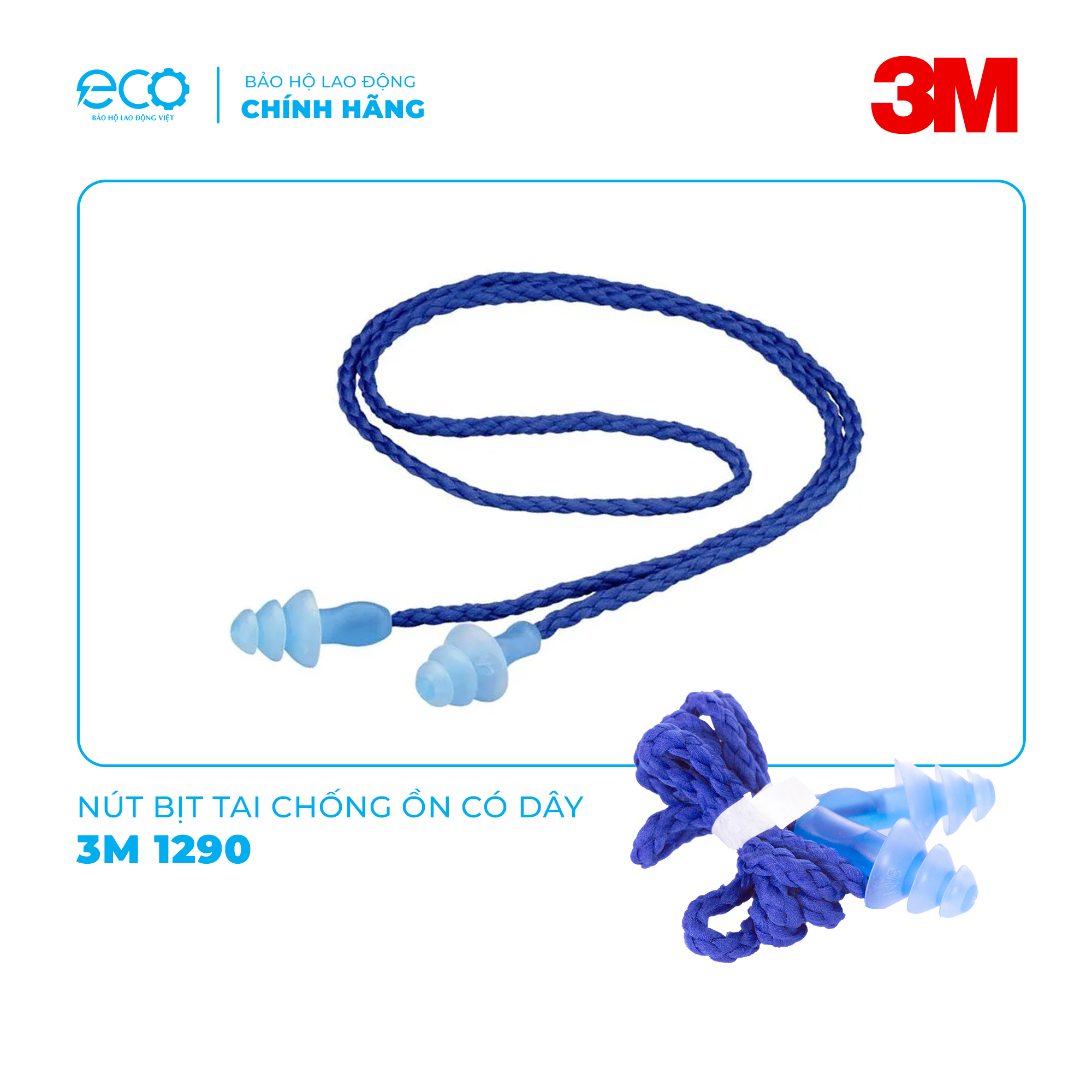 Nút bịt tai chống ồn 3M 1290 có dây chính hãng