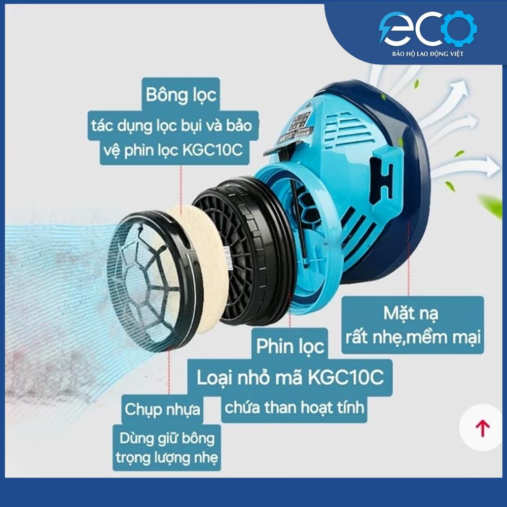 Combo 4 Món Mặt Nạ Koken G7 Nhật Bản + Phin Lọc Nhỏ KGC-10C – Chống Phun Sơn, Thuốc Trừ Sâu, Bụi Mịn & Hóa Chất