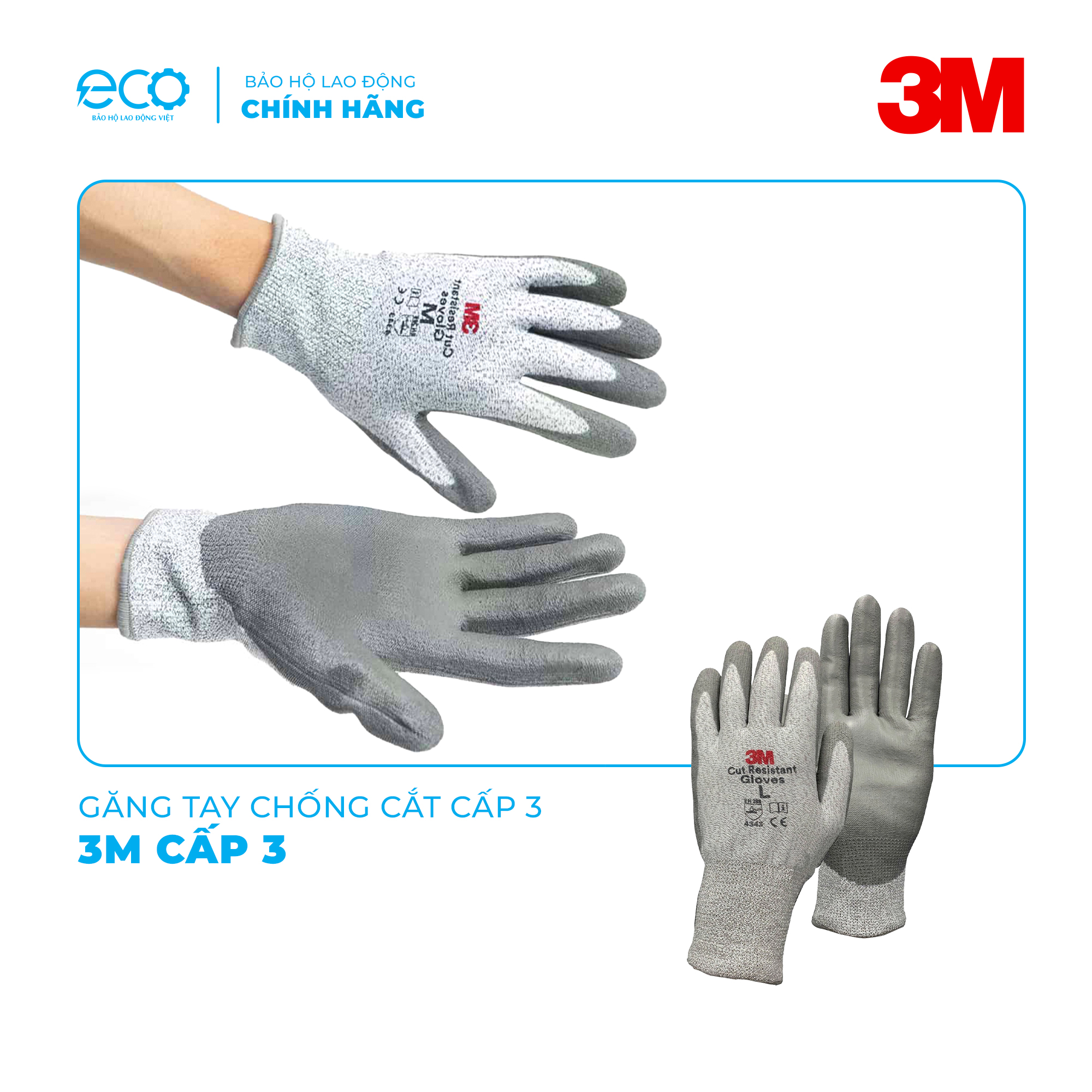 găng tay chống cắt 3m cấp độ 3