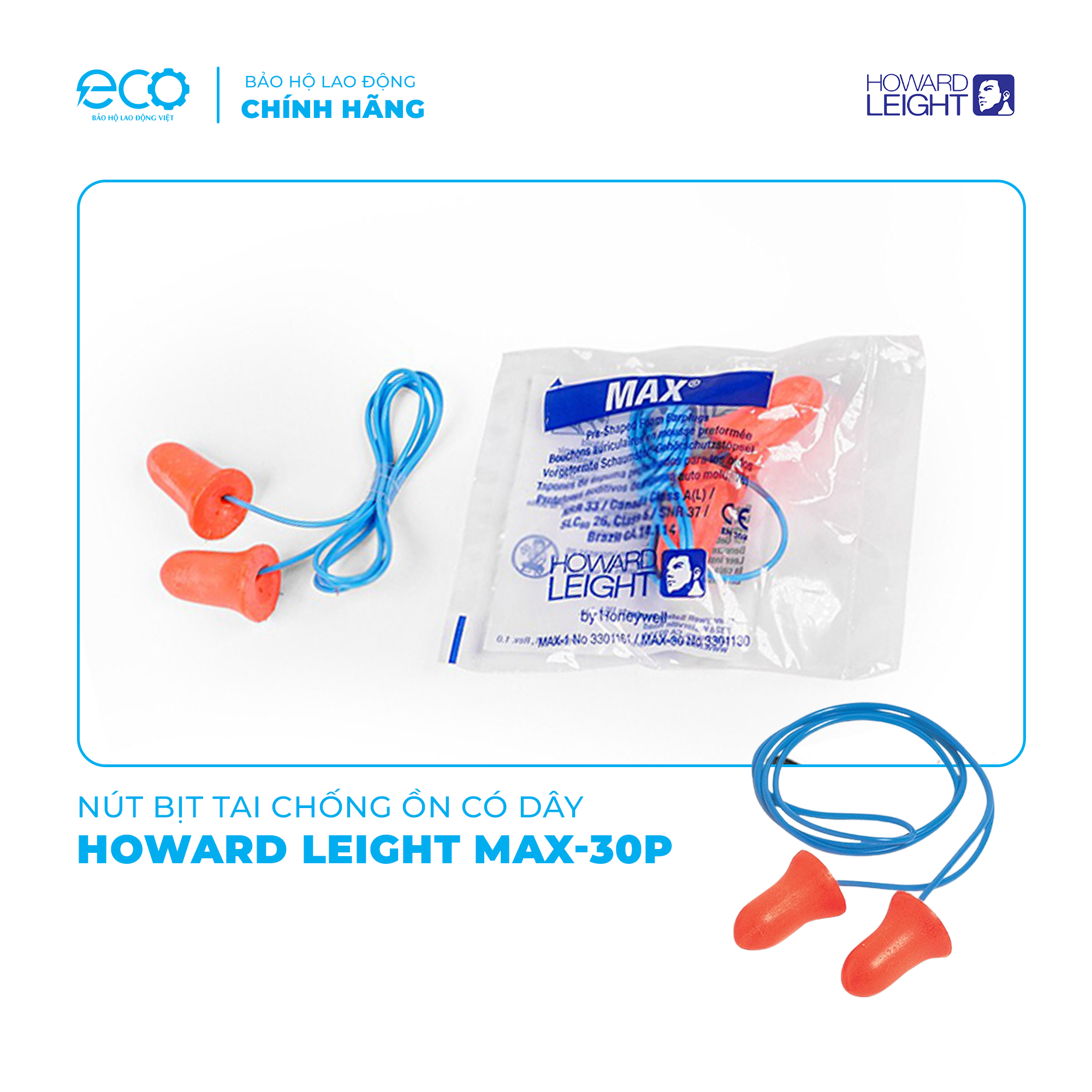 Nút bịt tai chống ồn Howard Leight Max 30 – Giải pháp bảo vệ thính giác tối ưu