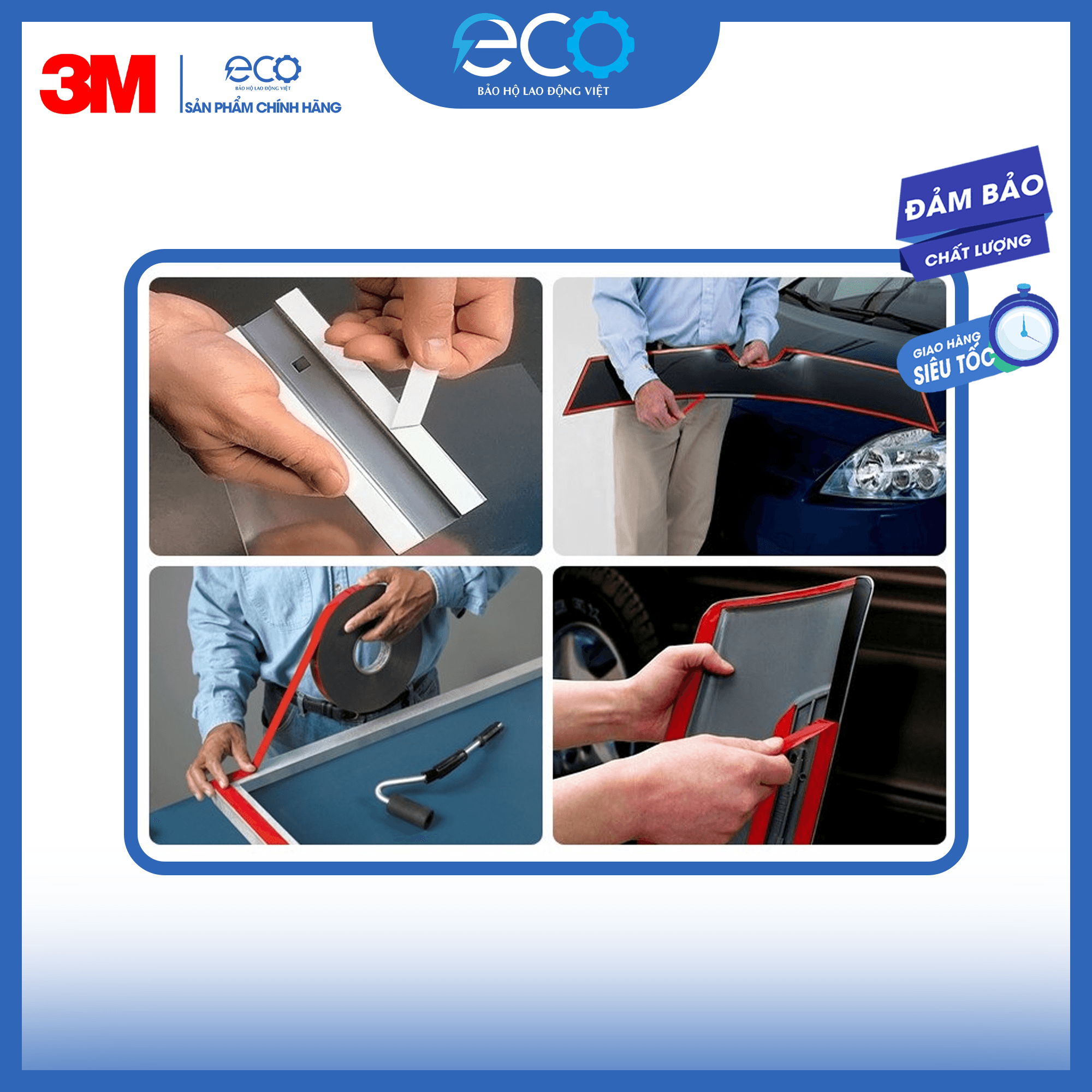 Băng keo cường lực 2 mặt siêu dính 3M 5962 kích thước (12mm x dài 5.5m) chính hãng