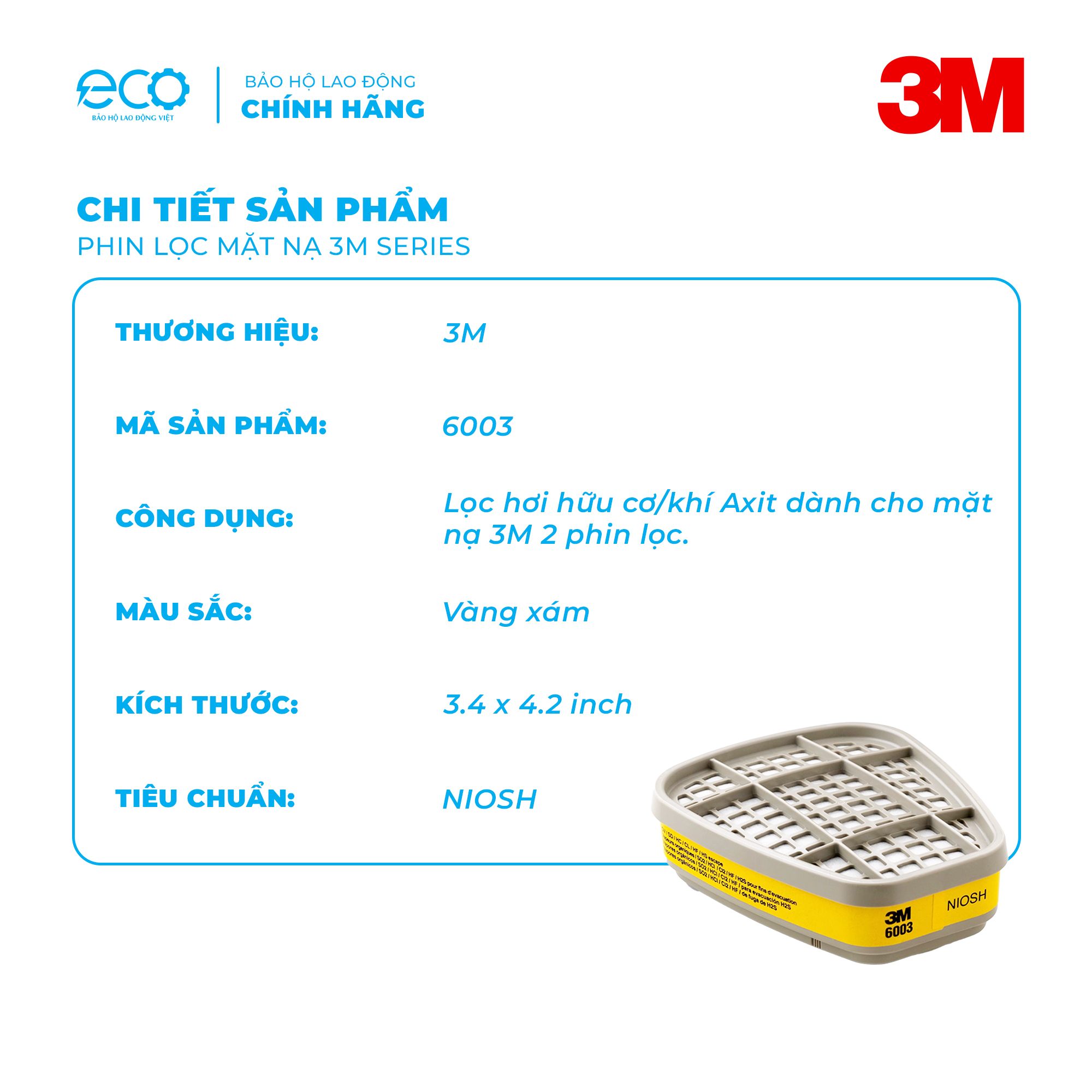 Phin lọc 3M 6003