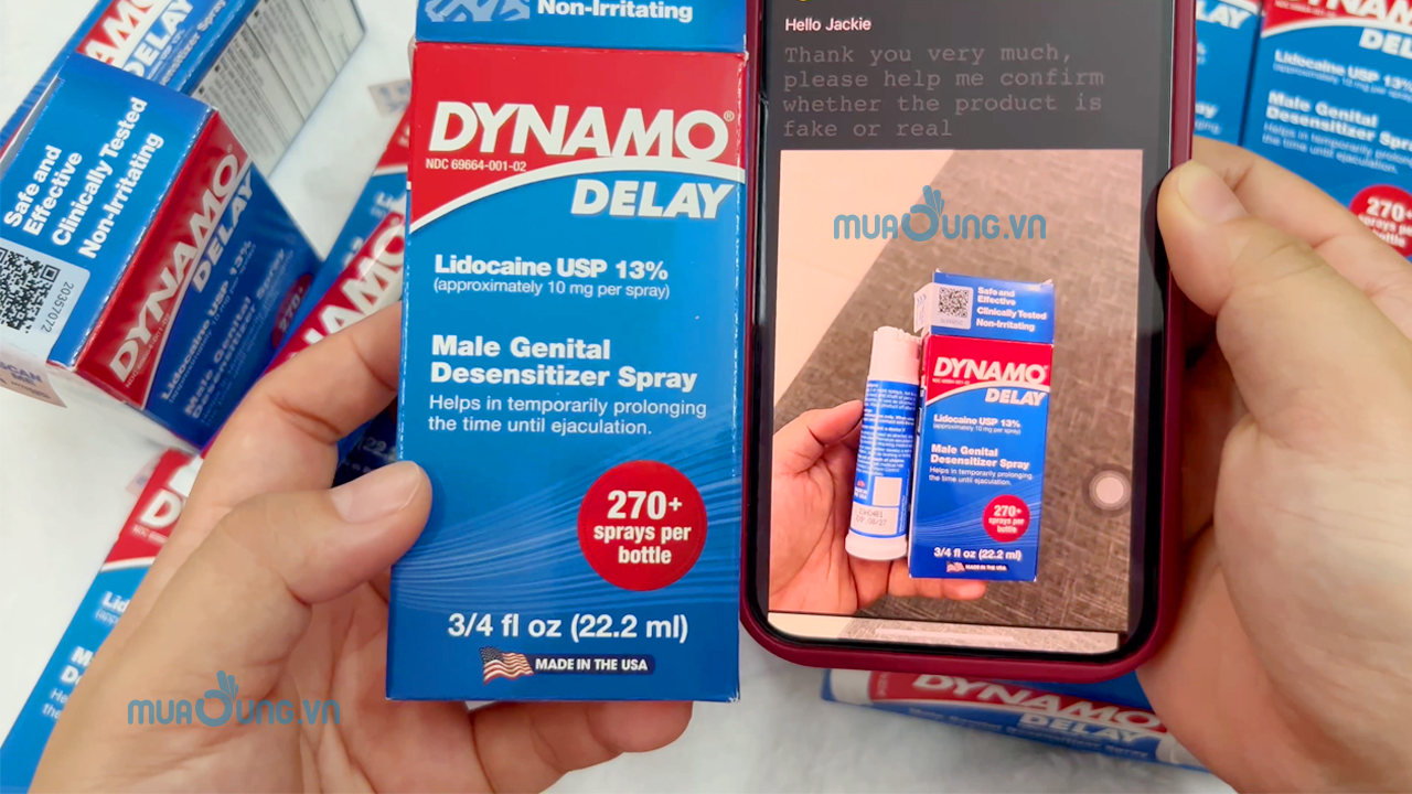 sử dụng chai Xịt Dynamo Delay