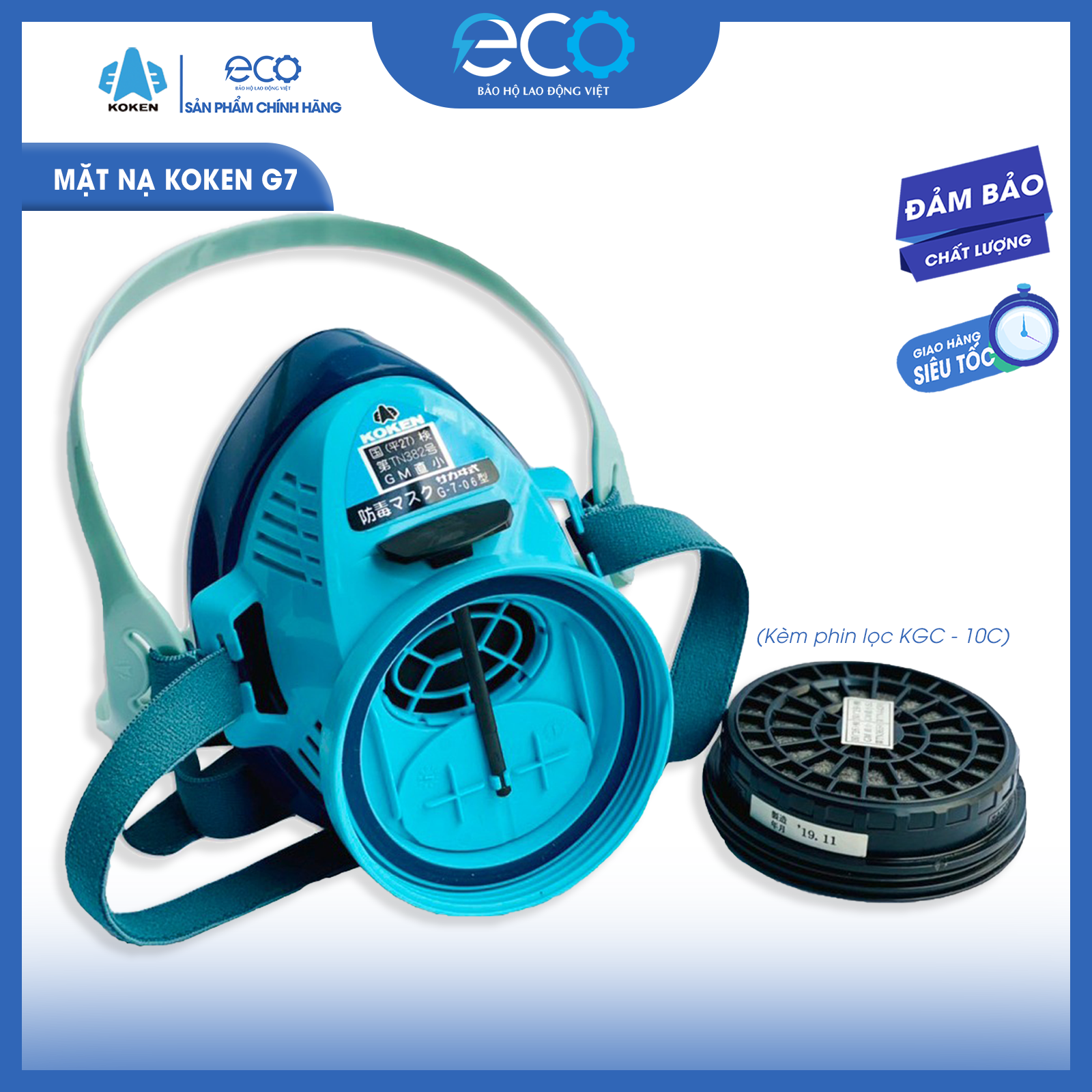 Mặt Nạ Chống Độc KoKen G7 Chính Hãng Nhật Bản