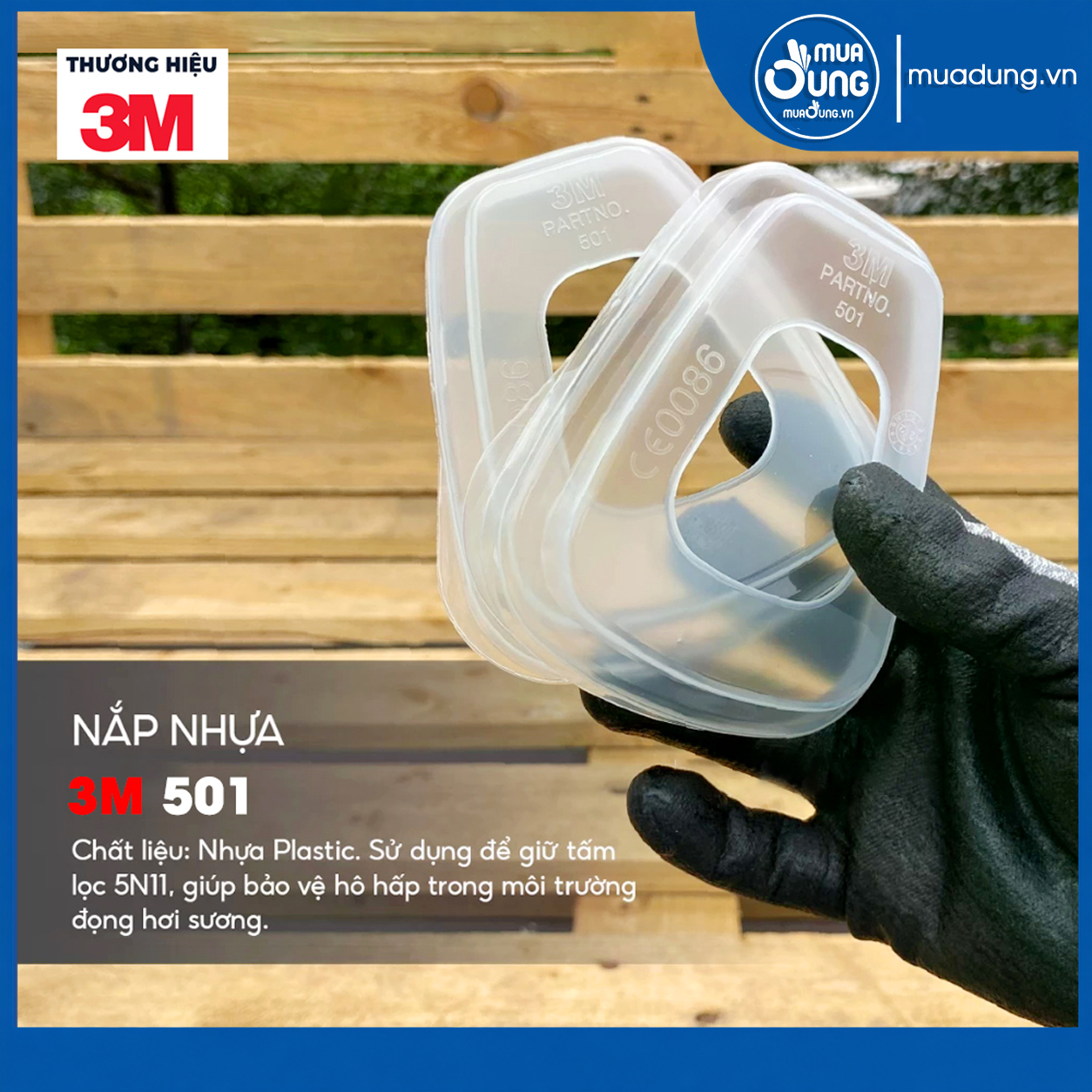 Nắp giữ tấm lọc 3M 501