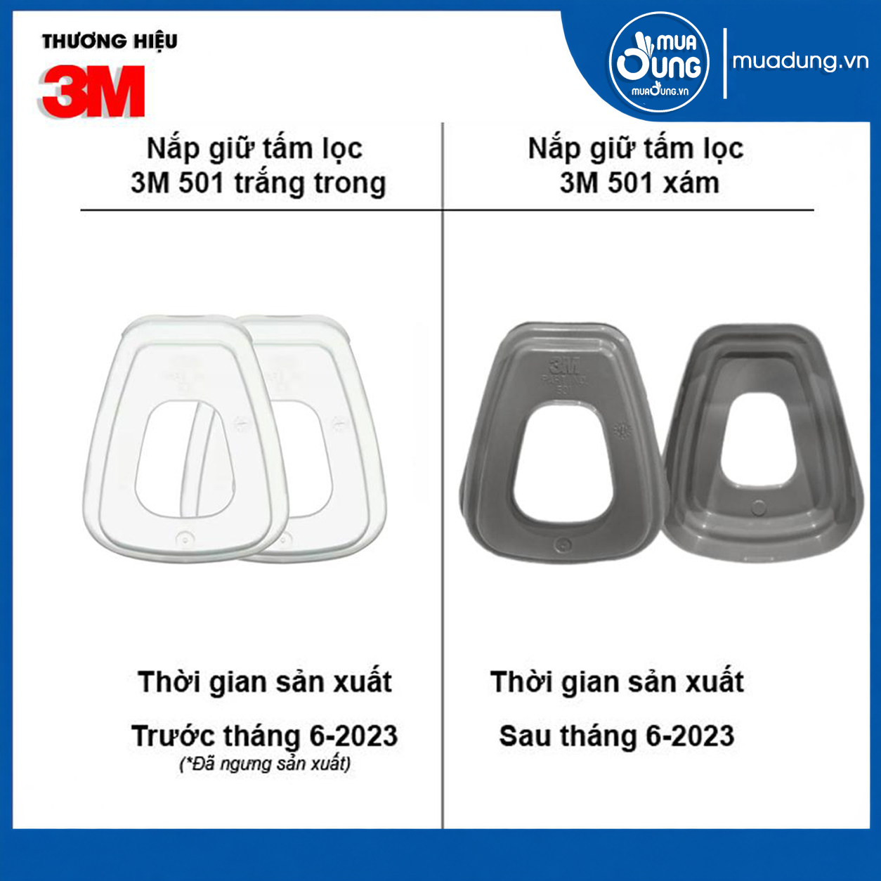 Nắp giữ tấm lọc 3M 501