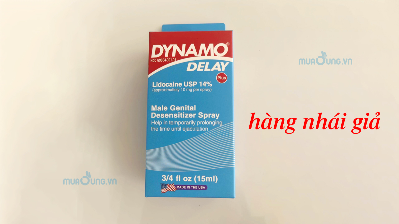 Cửa hàng chúng tôi đã dành rất nhiều thời gian để tìm hiểu và phát hiện ra cái dạng chai xịt Dynamo Delay đạo nhái như sau: Thứ nhất: Đối với chai Xịt Dynamo Delay được đông đảo người tiêu dùng lựa chọn chính là chai có vỏ màu xanh da trời & màu trắng chủ đạo. Với dung tích được hãng công bố chính xác là 22.2ml. Những sản phẩm có chứa màu xanh nhưng có sự khác biệt về dung tích ( ví dụ 15ml hay hàm lượng 14% Li-đô-caine) cũng như kích thước đều là hàng giả.