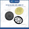 Combo Phin lọc KGC-10C + Nắp + Miếng lọc bụi cho mặt nạ ph&ograve;ng độc Koken G7 Nhật Bản