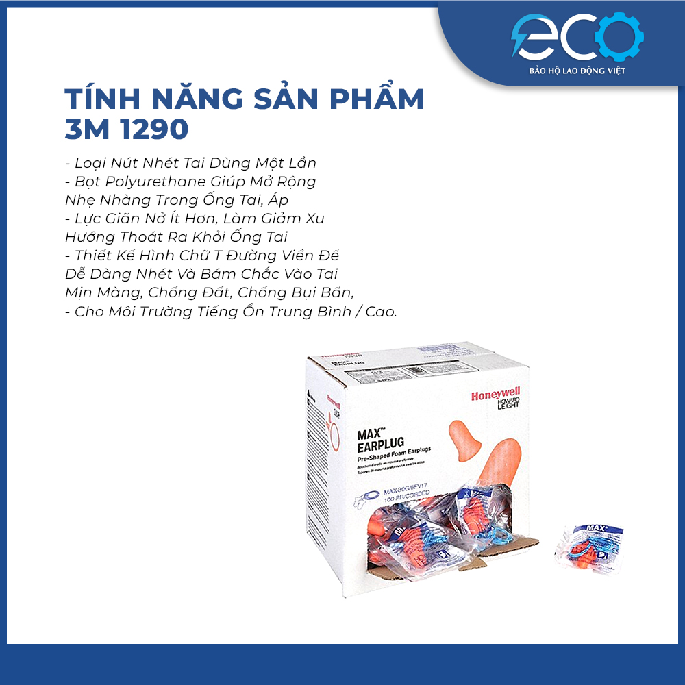5 cặp nút bịt tai chống ồn Howard Leight Max 30 – Giải pháp bảo vệ thính giác tối ưu