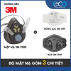 Mặt nạ phòng bụi 3M 3100, 3200 kèm tấm lọc bụi 3M 1774 và nắp giữ tấm lọc bụi 3M 1700