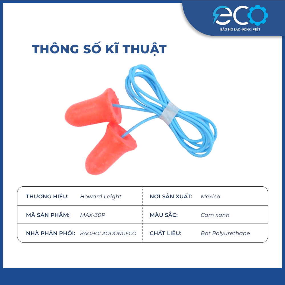 5 cặp nút bịt tai chống ồn Howard Leight Max 30 – Giải pháp bảo vệ thính giác tối ưu