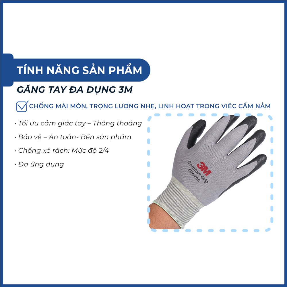 Găng tay đa dụng 3M làm điện, làm vườn, lái xe, đóng gói