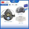 Mặt nạ phòng bụi 3M 3100, 3200 kèm tấm lọc bụi 3M 1774 và nắp giữ tấm lọc bụi 3M 1700