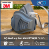 Mặt nạ phòng bụi 3M 3100, 3200 kèm tấm lọc bụi 3M 1774 và nắp giữ tấm lọc bụi 3M 1700