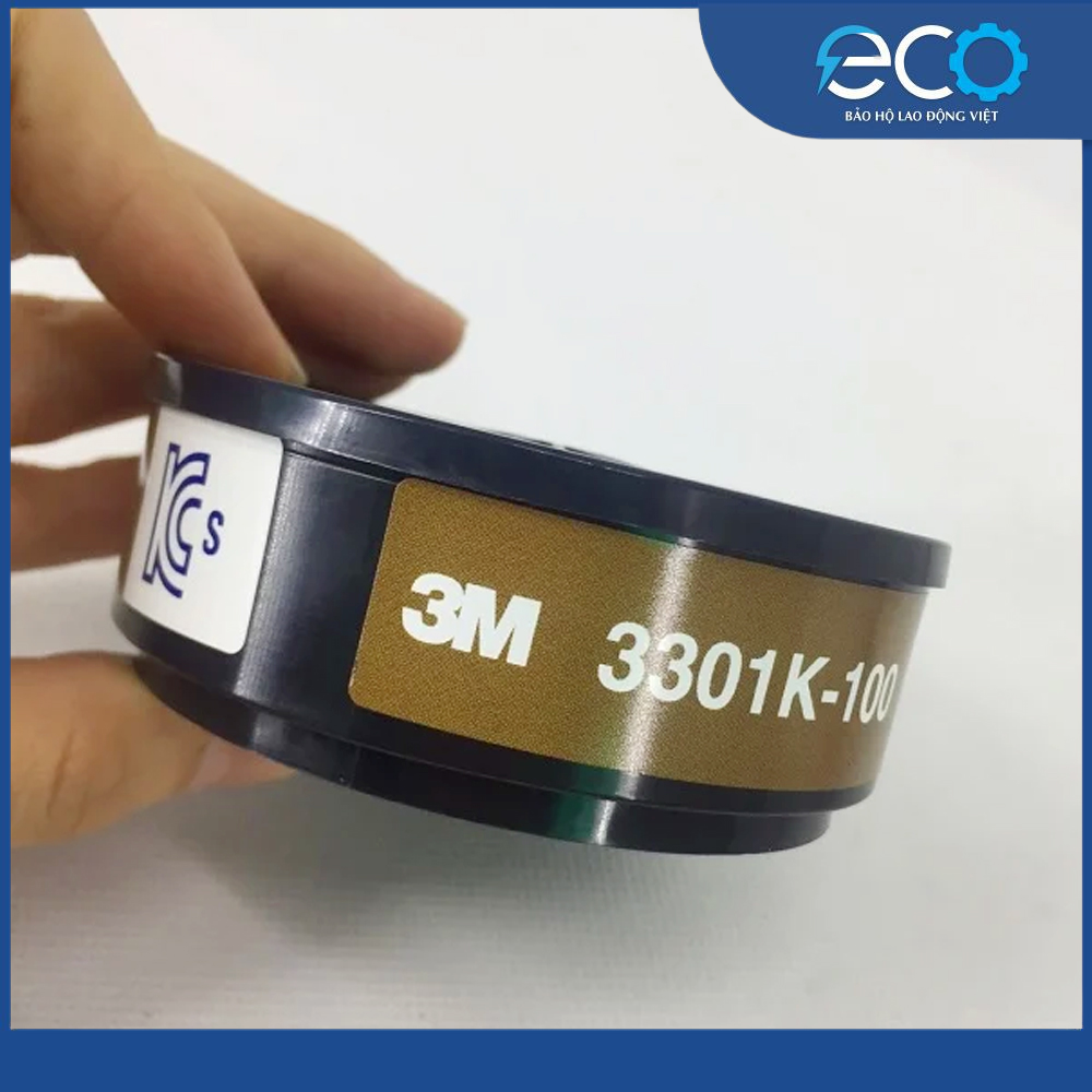 Phin lọc 3M 3301K-100 chính hãng – Dùng cho mặt nạ 3M 3100, 3200 lọc hơi hữu cơ