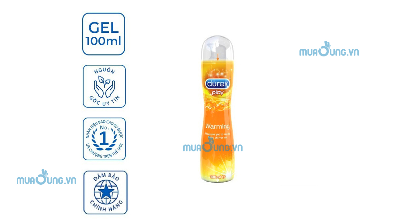Gel bôi trơn làm ấm Durex Play Warming