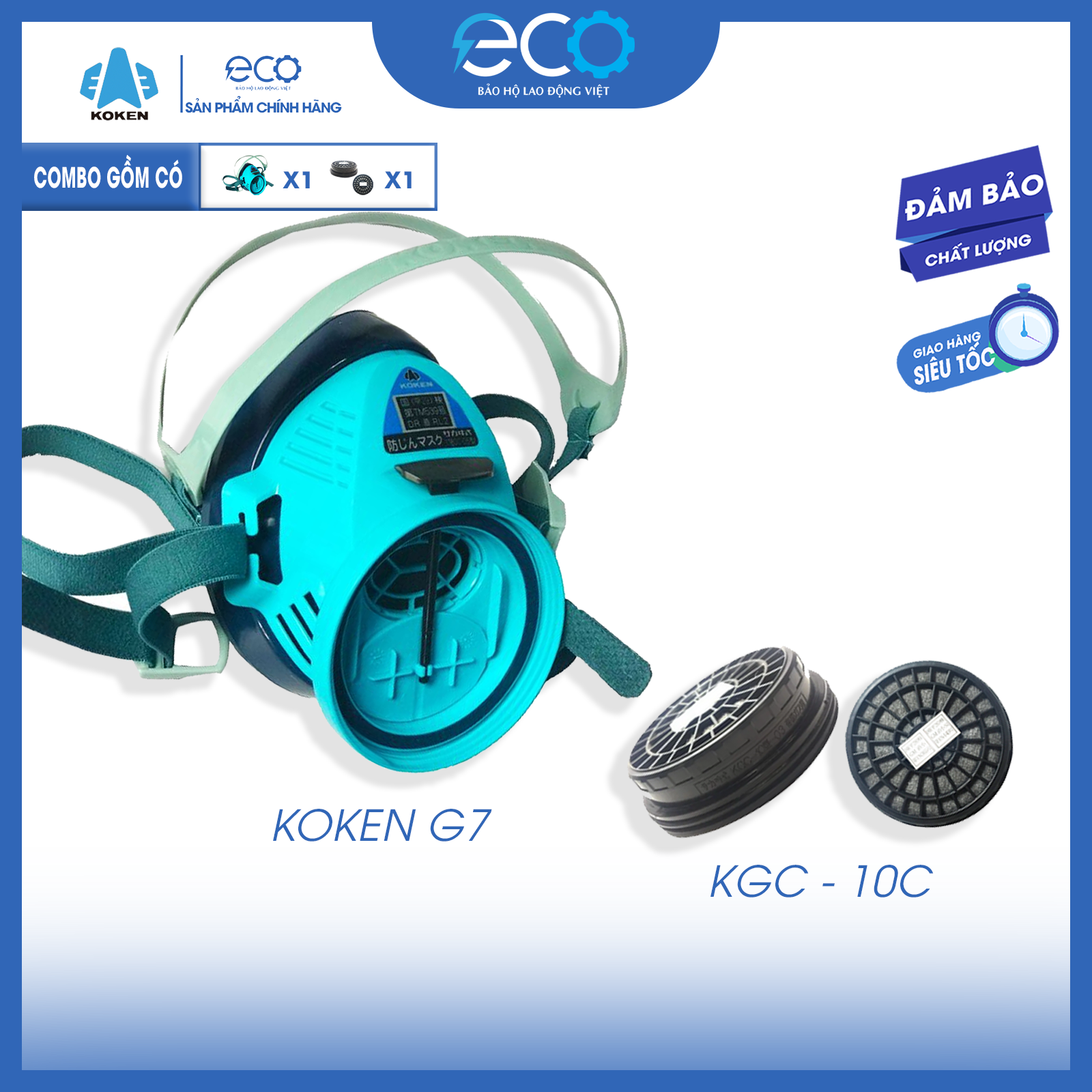 Phin lọc chống hóa chất Koken KGC-10(C) chính hãng