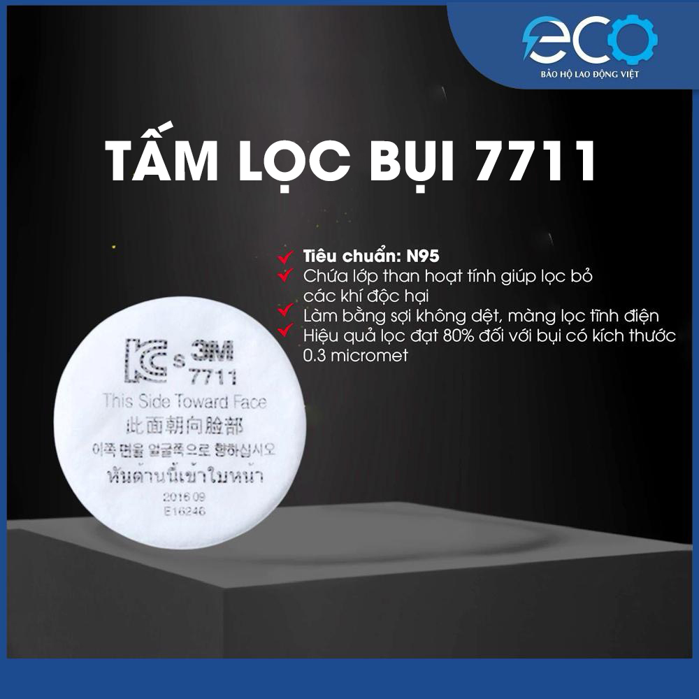 Bộ Mặt Nạ Phòng Độc 3M 3100/3200 Kèm Phin 3301K-100, Tấm Lọc 7711 & Nắp 774