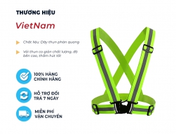 &Aacute;o phản quang xanh l&aacute; đi phượt &ndash; Kh&oacute;a c&agrave;i, D&acirc;y Đai Thun, Tăng khả năng nhận diện ban đ&ecirc;m
