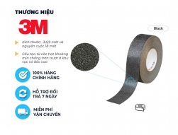 Băng keo chống trơn trượt 3M Safety Walk 610 m&agrave;u đen &ndash; Bề mặt nh&aacute;m, chống trượt cầu thang v&agrave; s&agrave;n
