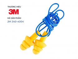 N&uacute;t bịt tai 3M 340-4004 ch&iacute;nh h&atilde;ng c&oacute; d&acirc;y &ndash; Giảm ồn 25dB, bảo vệ th&iacute;nh gi&aacute;c