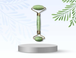 Thanh lăn massage chất liệu đá thạch anh xanh Aventurine tự nhiên